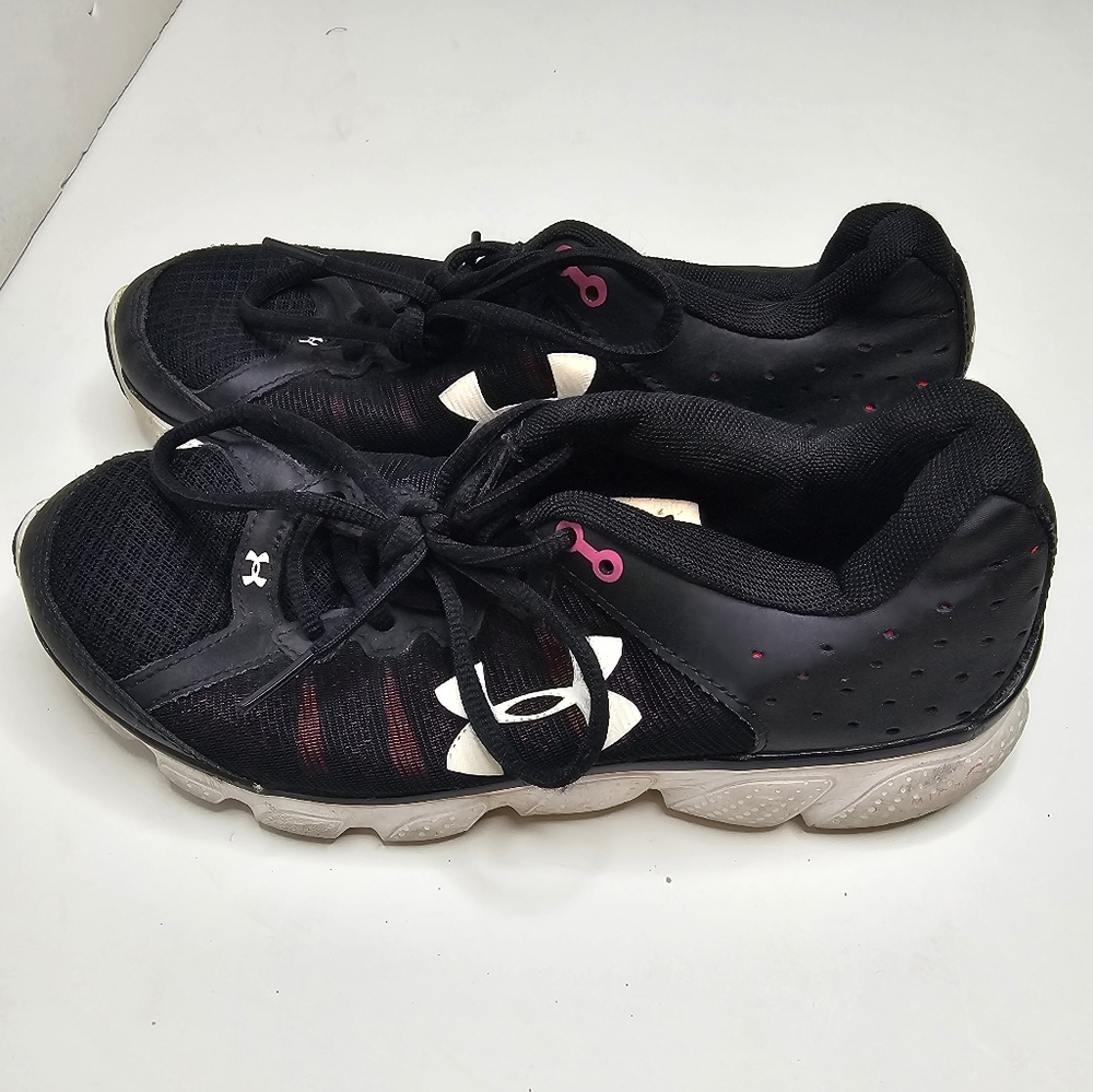 Womens Under Armour Micro G Assert 6 Size 7.5 Black Running Shoes 1266252-001 - Picture 6 of 9